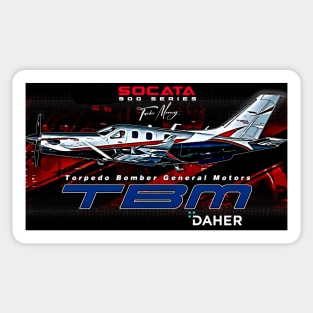 Daher Socata TBM 900 Series GA Aviation Sticker